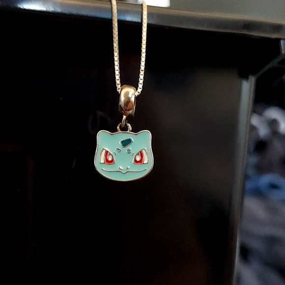 Pokemon Jewelry - Sterling Silver Pokemon Bulbasaur Charm